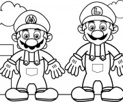 Coloriage et dessins gratuit Image Mario Bros à imprimer