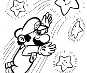 Coloriage Mario Bros en mission