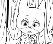Coloriage Masha et Michka e couleur