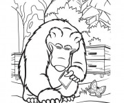 Coloriage Michka dessin anim&eacute;