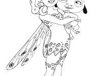 Coloriage et dessins gratuit C&acirc;lin de Mia et Fadl Mia et moi à imprimer
