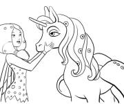Coloriage L'amiti&eacute; de Mia et Oncho