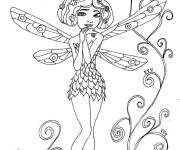 Coloriage La beaut&eacute; de la f&eacute;e Mia