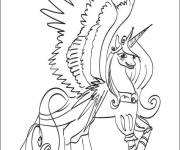 Coloriage la licorne Oncho de bande anim&eacute; Mia et moi