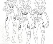 Coloriage Les soldats de la sorci&egrave;re Panthea