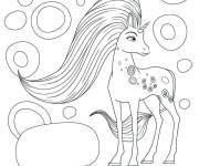 Coloriage Licorne de vent de Mia et moi