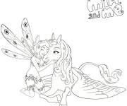 Coloriage Mia et moi et l'amour de la licorne