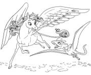 Coloriage Onchao et le petit dragon Gorga de Mia Et Moi