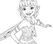 Coloriage Yuko, la meilleure amie de Mia