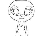 Coloriage Anna de Miniforce