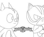 Coloriage Bande anim&eacute;e Miniforce