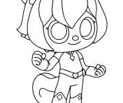 Coloriage Gina de Miniforce