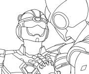 Coloriage Jacky et Volt de Miniforce