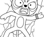 Coloriage Leo chat en col&egrave;re