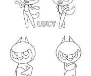 Coloriage Lucy et Sammy Miniforce