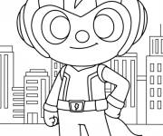 Coloriage Max heureux de Miniforce