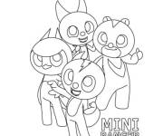 Coloriage et dessins gratuit Mini Rangers à imprimer