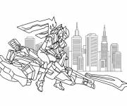 Coloriage Miniforce en mission