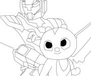 Coloriage et dessins gratuit Miniforce Max duo à imprimer