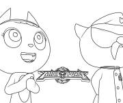 Coloriage Miniforce pour maternelle