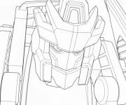 Coloriage Miniforce robot simple