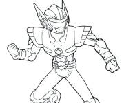 Coloriage et dessins gratuit Miniforce Sammy pr&ecirc;t &agrave; attaquer à imprimer