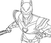 Coloriage Personnage Miniforce avec une arme