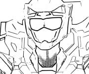 Coloriage Robot Mini force en action