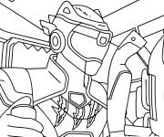 Coloriage Robot Pilot de Miniforce