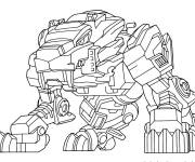 Coloriage Robot Tigre de Miniforce