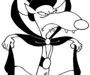 Coloriage Le grand loup de Minijusticier