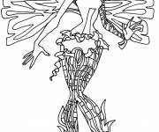 Coloriage Minijusticier papillon &agrave; colorier