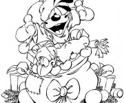 Coloriage Minijusticiers avec des cadeaux