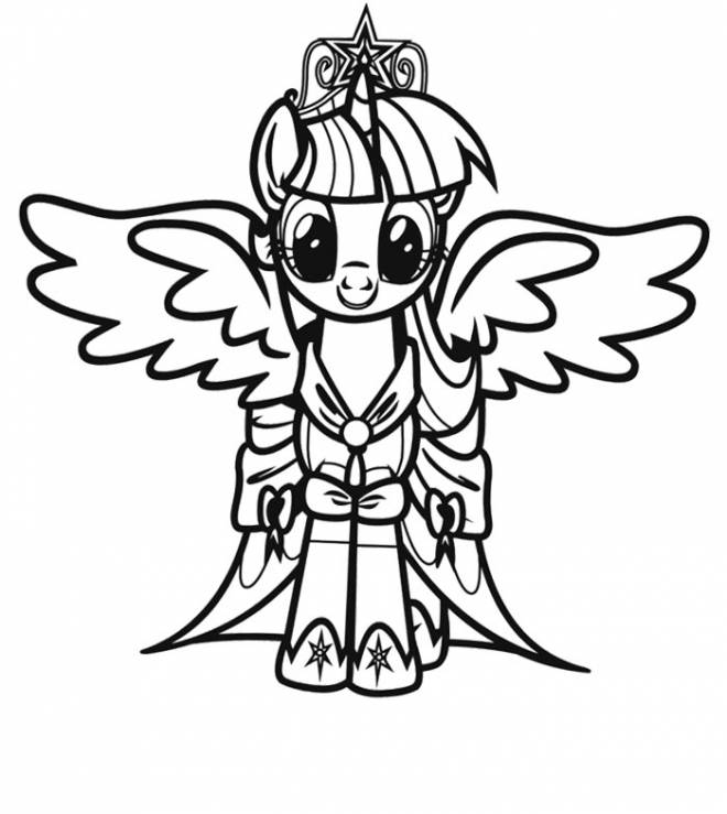 Coloriage Twilight Sparkle dans mon petit poney dessin gratuit à imprimer