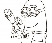 Coloriage Minion Dave 10