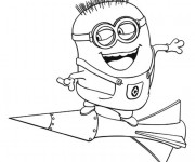 Coloriage Minion Dave 11