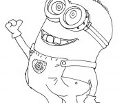 Coloriage Minion Dave 13