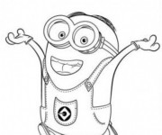 Coloriage Minion Dave 14