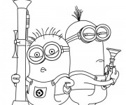 Coloriage et dessins gratuit Minion Dave 19 à imprimer