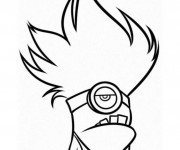 Coloriage Minion Dave