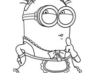 Coloriage Minion Dave 5