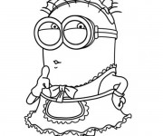 Coloriage et dessins gratuit Minion Dave 8 à imprimer