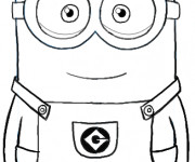 Coloriage Minion Stuart au crayon