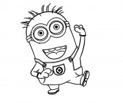 Coloriage Dessin Minion facile