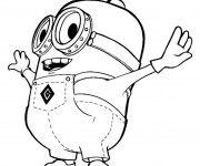 Coloriage et dessins gratuit Les Minions Kevin à imprimer