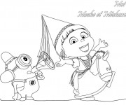 Coloriage Minions Dave et bébé