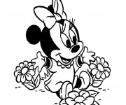 Coloriage et dessins gratuit Bébé Minnie à imprimer