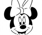 Coloriage Dessin Minnie facile
