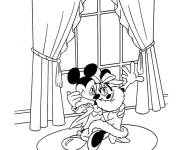 Coloriage Minnie danse avec Mickey