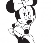 Coloriage et dessins gratuit Minnie en ligne à imprimer